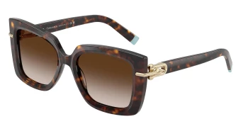Tiffany TF4199 style-color 80153B Havana / Brown Gradient Lens