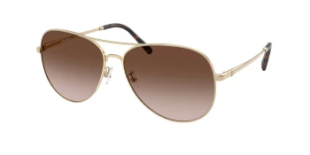 Tory Burch TY6114 style-color 334613 Light Gold / Brown Gradient Lens