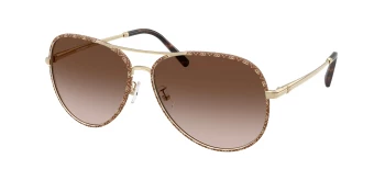 Tory Burch TY6114 style-color 336013 Light Gold / Brown Gradient Lens