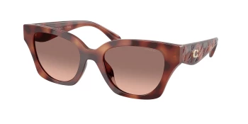 Coach HC8418U CAD18 0HC8418U style-color 577413 Caramel Tortoise / Brown Pink Gradient Lens