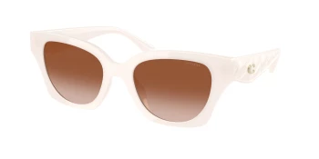 Coach HC8418U CAD18 0HC8418U style-color 580513 Milky Cloud / Brown Gradient Lens