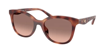 Coach HC8419U CAD25 0HC8419U style-color 577413 Caramel Tortoise / Brown Pink Gradient Lens