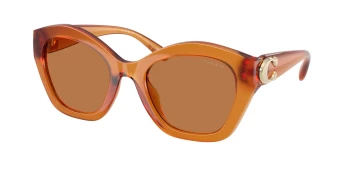 Coach HC8421U CAD31 0HC8421U style-color 564773 Milky Amber / Brown Solid Lens