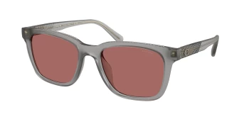 Coach HC8426U CAD81 0HC8426U style-color 58750H Matte Transparent Stone / Wine Solid Lens