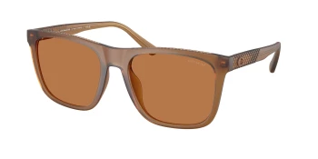 Coach HC8427U CAE78 0HC8427U style-color 587673 Matte Transparent Amber / Amber Solid Lens