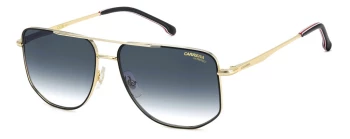 CARRERA 355/S style-color Rhl Gold Blck_ HL G / 08 DK BLUE SHADED 8 Lens