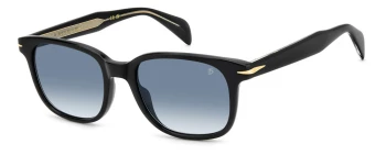 David Beckham DB 1177/S style-color 807 Black 07 B / 08 DK BLUE SHADED 8 Lens