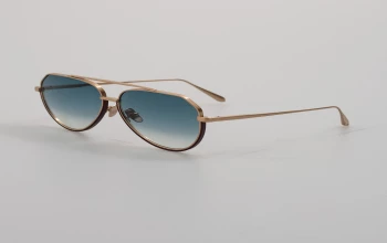 Linda Farrow LFL1472S Bayer style-color 005 Matt Chmpgne / Brn / Aqua