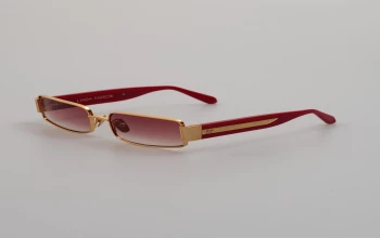 Linda Farrow LFL1532S Kaia style-color 003 Kaia Yellow Gold / Red / Red Grad