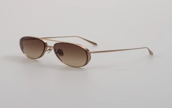 Linda Farrow LFL1547S Meret style-color 002 Meret Matt Champagne / Brwn Grad