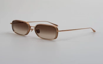 Linda Farrow LFL1581S Alicia style-color 005 Alicia Ash / Rose Gld / Mocha Grad