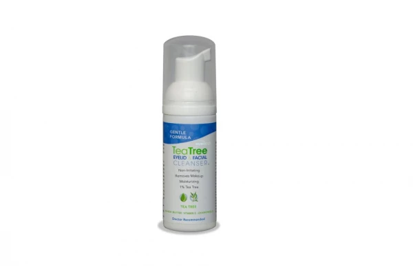 EyeEco Gentle Tea Tree Oil Foaming Facial and Eyelid Cleanser  50 ML