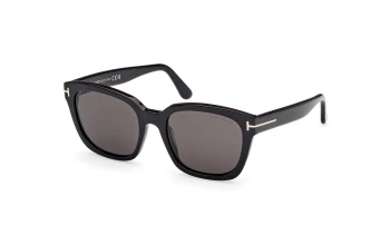 Tom Ford FT1216 Haylay style-color 01A Shiny Black / Shiny Black / smoke smoke Lens