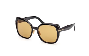 Tom Ford FT1223 Plum style-color 01E Shiny Black / Shiny Black / I I Lens