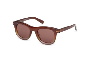 Ermenegildo Zegna EZ0269 style-color 50E Light Brown / Gradient / Shiny Dark Brown / brown brown Lens