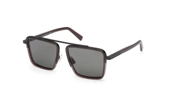 Ermenegildo Zegna EZ0272 style-color 48D Shiny Dark Brown / Shiny Dark Brown / smoke polarized smoke polarized Lens