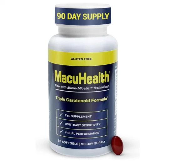 MacuHealth Triple Carotenoid Formula Eye Vitamins for Adults - 90 Softgels