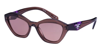 Prada PR A02S style-color 17O60B Brown Transparent / Light Brown Lens