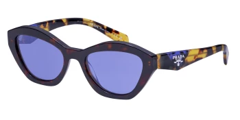 Prada PR A02S style-color 17N50B Havana / Violet Mirror Internal Silver Lens