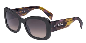 Prada PR A08S style-color 12O50C Mahogany / Brown Gradient Grey Lens