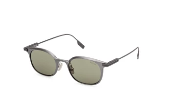 Ermenegildo Zegna EZ0260 style-color 15N Matte Light Ruthenium / Matte Light Ruthenium / green green Lens