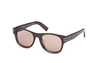 Ermenegildo Zegna EZ0268 style-color 48E Shiny Dark Brown / Shiny Dark Brown / brown brown Lens