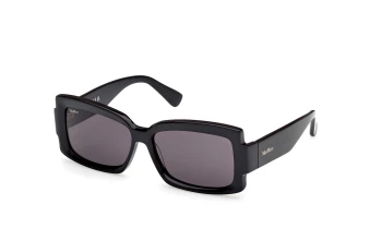 Max Mara MM0140 LEE-3 style-color 01A Shiny Black / Shiny Black / smoke smoke Lens