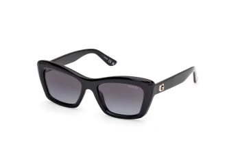 Guess GU00195 style-color 01B Shiny Black / Shiny Black / gradient smoke gradient smoke Lens