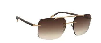 Silhouette SUN C-2 RIMLESS 8708 style-color 7520 Chocolate Brown / Gold / 60 60 Lens