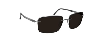 Silhouette CROISETTE CLUB 8725 style-color 7000 Rhodium / Black / 65 65 Lens