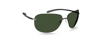 Silhouette BAYSIDE RIMLESS 8729 style-color 6660 Grey / Pine Green / 55 55 Lens