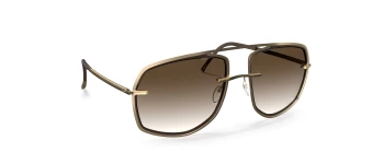 Silhouette NEW YORK SKY FULLRIM 8733 style-color 7520 Gold / Brown / 60 60 Lens