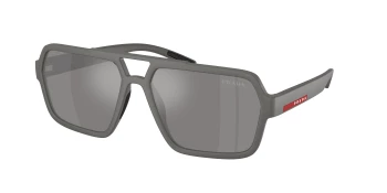 Prada Linea Rossa PS A06S style-color 16X7W1 Grey Metal / Grey Mirror Silver Lens
