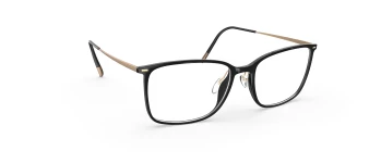 Silhouette ILLUSION LITE FULLRIM 2932 style-color 9032 Black Shiny - Ext. Nosebridge + Temple Length
