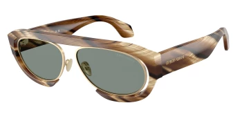Giorgio Armani AR8239 style-color 6065/1 Horn Brown / Grey Lens