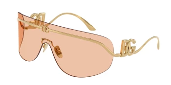 Dolce & Gabbana DG2320 style-color 02/73 Gold / Light Brown Lens