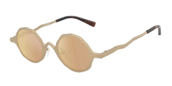Emporio Armani EA2166 style-color 30027J Matte Pale Gold / Brown Mirror Rose Gold Lens