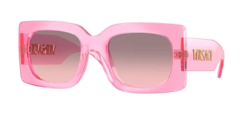 Versace VE4496U style-color 53705M Transparent Pink / Rose Gradient Grey Lens