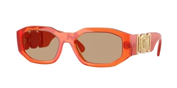 Versace VE4361 style-color 552763 Transparent Papaya / Light Brown Lens
