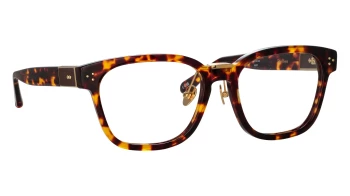 Linda Farrow LFL1402LB Steffen style-color 002 Darkt - Shell / Yellow Gold / Choco