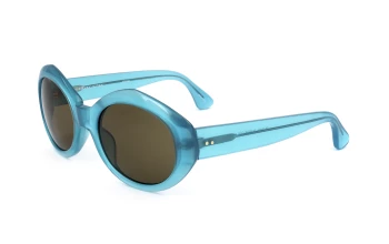 Dries Van Noten by Linda Farrow DVN44 style-color Light Blue / BROWN Lens