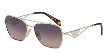 Prada PR A50S style-color ZVN50C Pale Gold / Brown Gradient Grey Lens