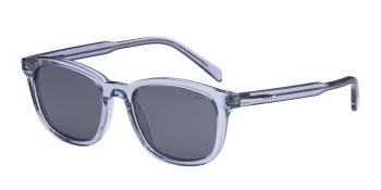 Prada PR A21S style-color 19T175 Transparent Azure / Dark Grey Flash Silver Lens