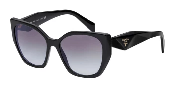 Prada PR 19ZS style-color 1AB0A7 Black / Grey Gradient Lens