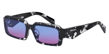 Prada PR 27ZSF style-color 15O60E Black Crystal Tortoise / Clear Gradient Blue Gradient Magenta Lens