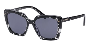 Prada PR 23ZS style-color 15S5Z1 Black Crystal Tortoise / Dark Grey Polarized Lens
