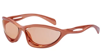 Prada PR A23S style-color 15V50H Metallized Orange / Orange Mirror Red Lens