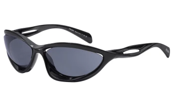 Prada PR A23S style-color 1AB5S0 Black / Dark Grey Lens