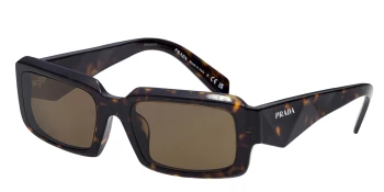 Prada PR 27ZSF style-color 19J09Z Loden / Black / Dark Brown Lens