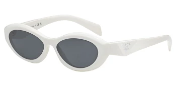 Prada PR 26ZS style-color 17K08Z Talc / Dark Grey Lens